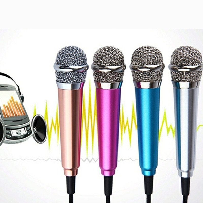 Mini 3.5m Stereo Studio Portable Speech Mic Audio Microphone For Smart Phone Desktop Microphone
