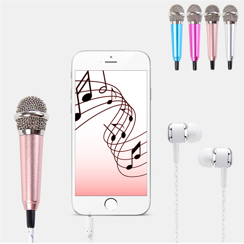 Mini 3.5m Stereo Studio Portable Speech Mic Audio Microphone For Smart Phone Desktop Microphone