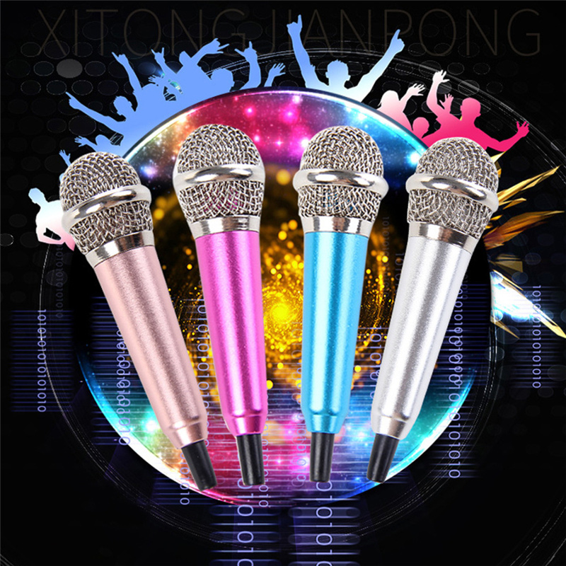 Mini 3.5m Stereo Studio Portable Speech Mic Audio Microphone For Smart Phone Desktop Microphone