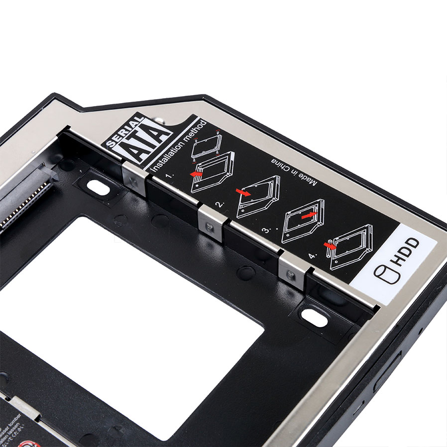 laptop SATA to SATA HDD Caddy SSD Case Hard Disk Drive Bay 9.5 12.7mm Enclosure Bayfor Notebook