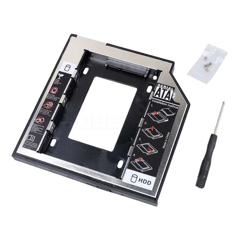 laptop SATA to SATA HDD Caddy SSD Case Hard Disk Drive Bay 9.5 12.7mm Enclosure Bayfor Notebook