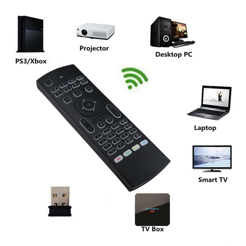 Air Mouse Smart Voice Remote Control 2.4G RF Wireless Keyboard For Android TV Box PC