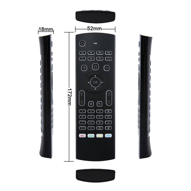 Air Mouse Smart Voice Remote Control 2.4G RF Wireless Keyboard For Android TV Box PC