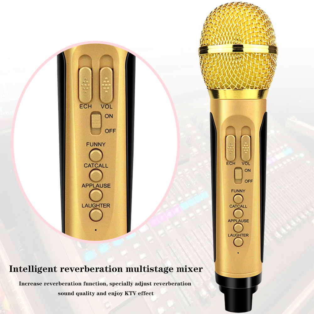 Bluetooth Karaoke Speaker Two Wireless Microphone Stereo Subwoofer 3D Stereo surround sound Speaker