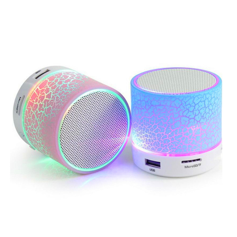 Mini Wireless Bluetooth Loudspeaker LED TF USB Subwoofer Speakers mp3 stereo audio music player