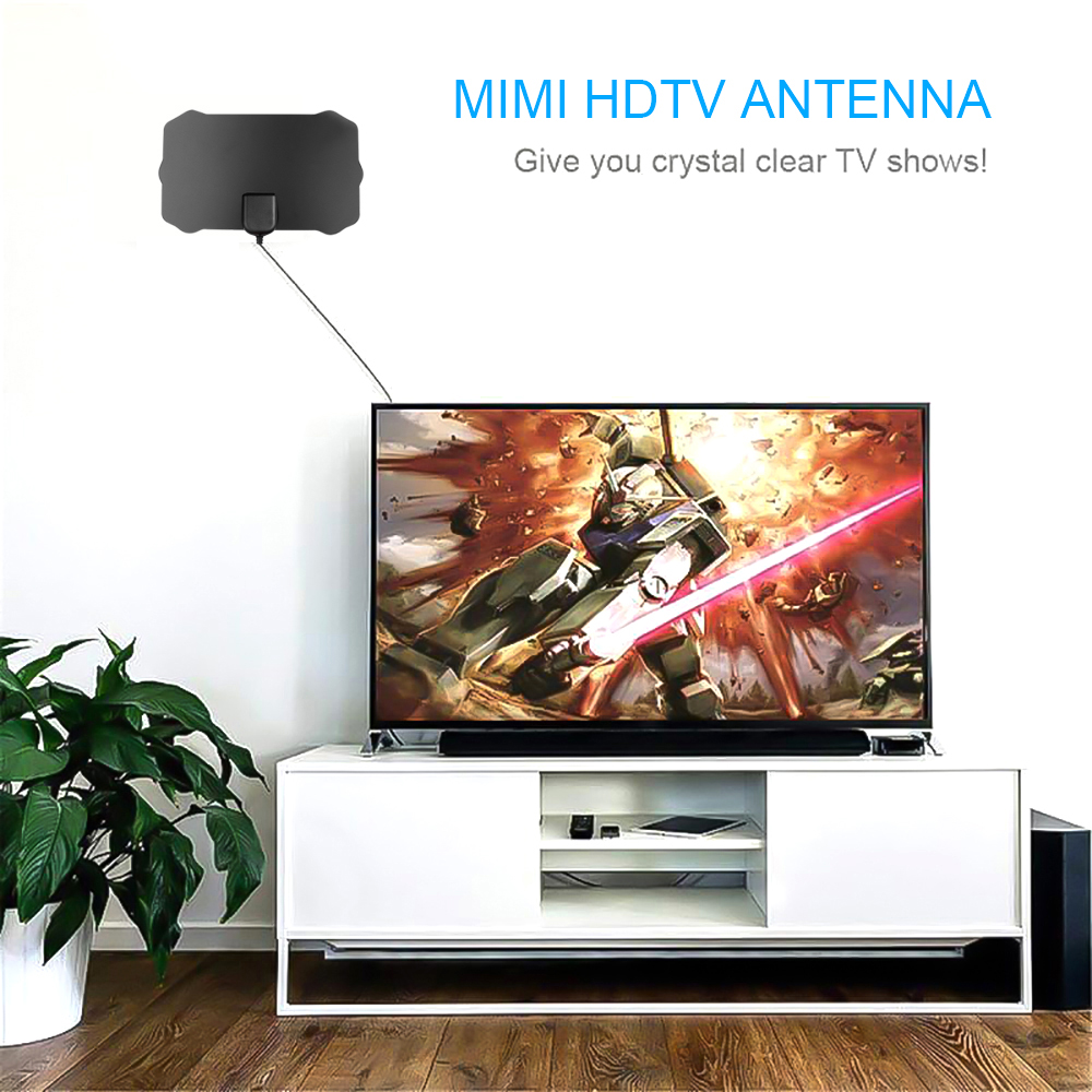 Digital TV Antenna 200 Mile Range 4K HDTV Digital 1080p TV Antenna Signal Receiver Amplifier Booster
