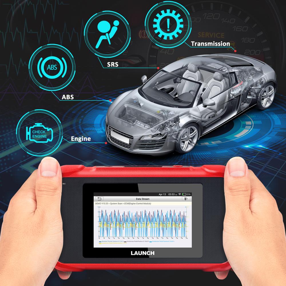Launch CRP123E OBD2 ENG ABS Airbag SRS AT Auto Diagnostic Tool OBDII Code Reader Scanner free update