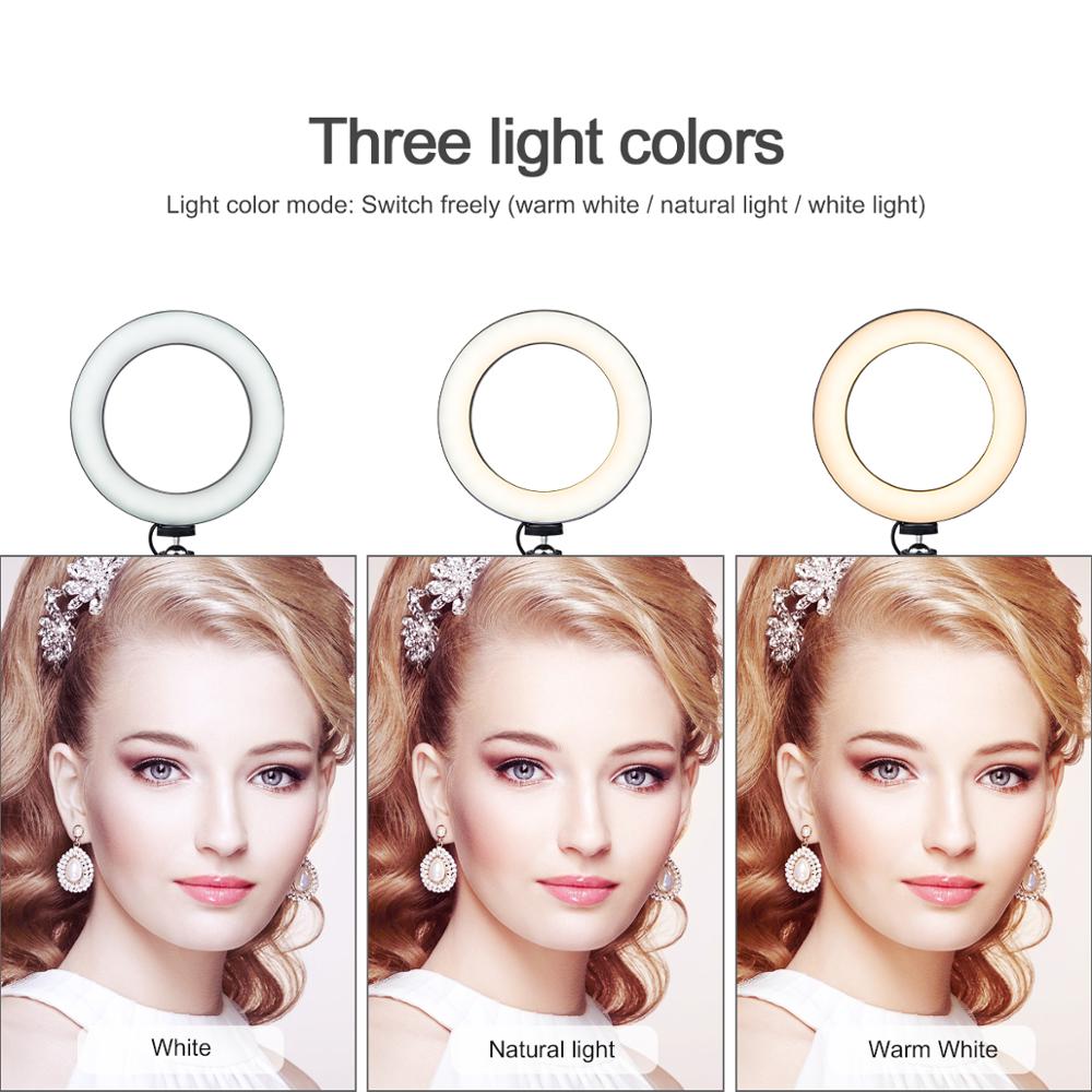 Phone LED Light Ring Selfie Ring lamp Photography Video Live Desk Fill light Photo light
