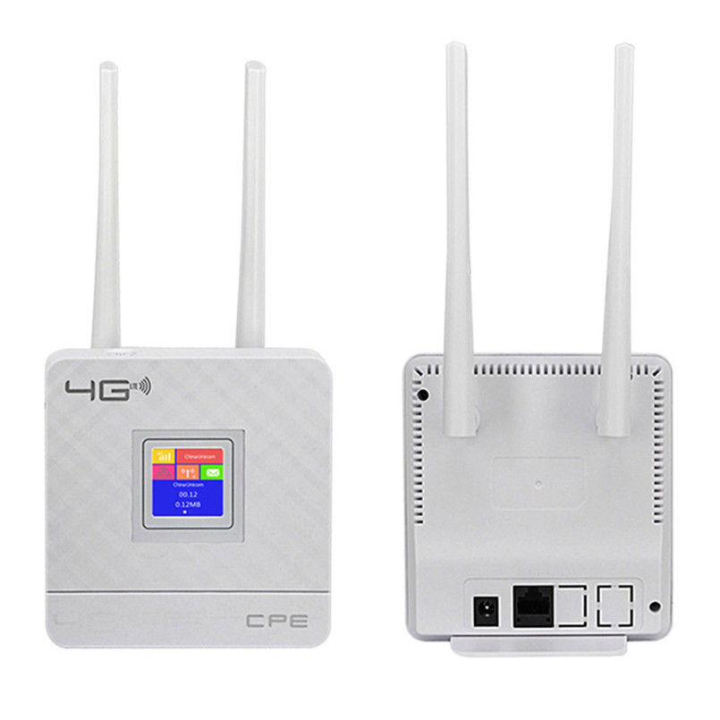 Wireless CPE 4G Wifi Router Gateway Global Unlock External Antennas SIM Card Slot WAN/LAN Port