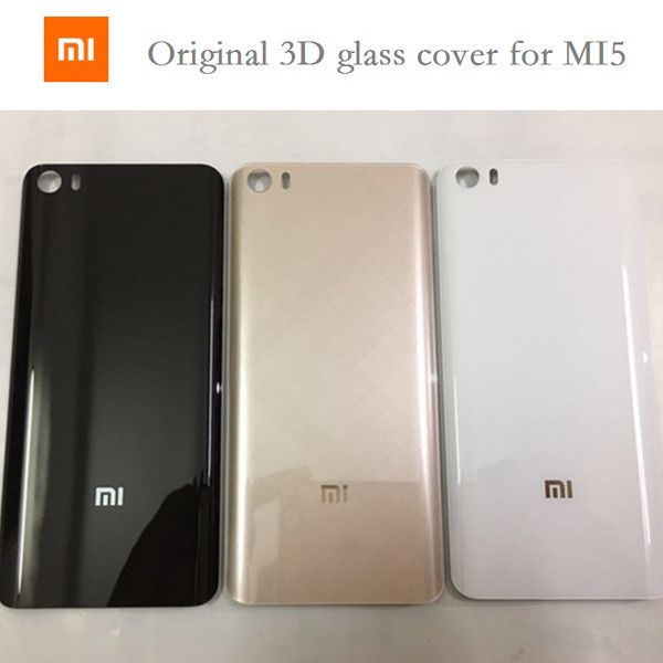 Original 3D glass with logo Back Cover For Xiaomi Mi5