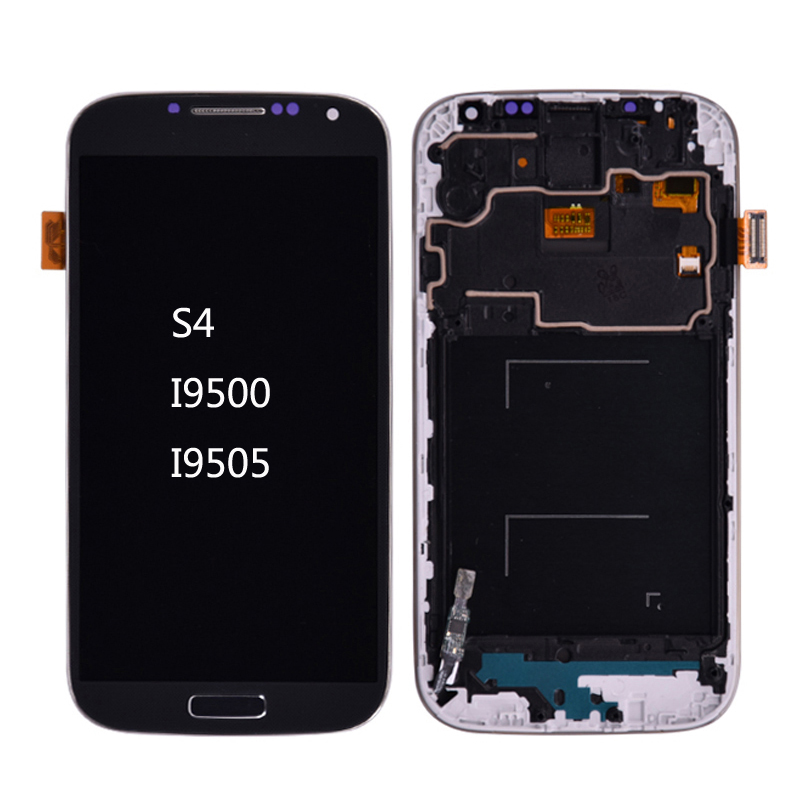 LCD For Samsung Galaxy S4 i9505 i9500 LCD Display Touch Screen Digitizer Assembly with Frame