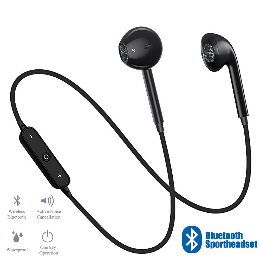Sport In-Ear Neckband Wireless Earphones Bluetooth Earphone With Mic Stereo Earbuds Earphones