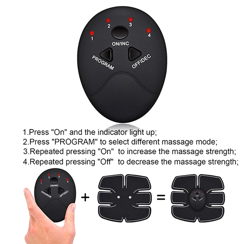 Smart EMS Muscle Trainer Electric Lazy Fitness Stimulator Wireless Buttocks Abdominal Body Slimming