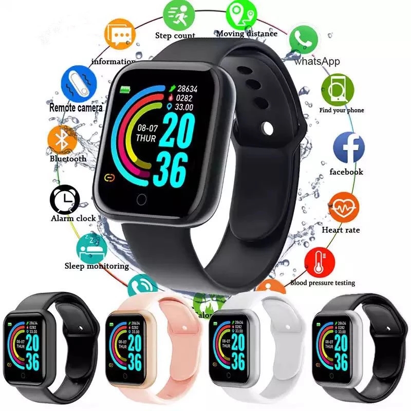 Smart Watch Wristband Blood Pressure Heart Rate Android Pedometer Waterproof Sports Smart Band