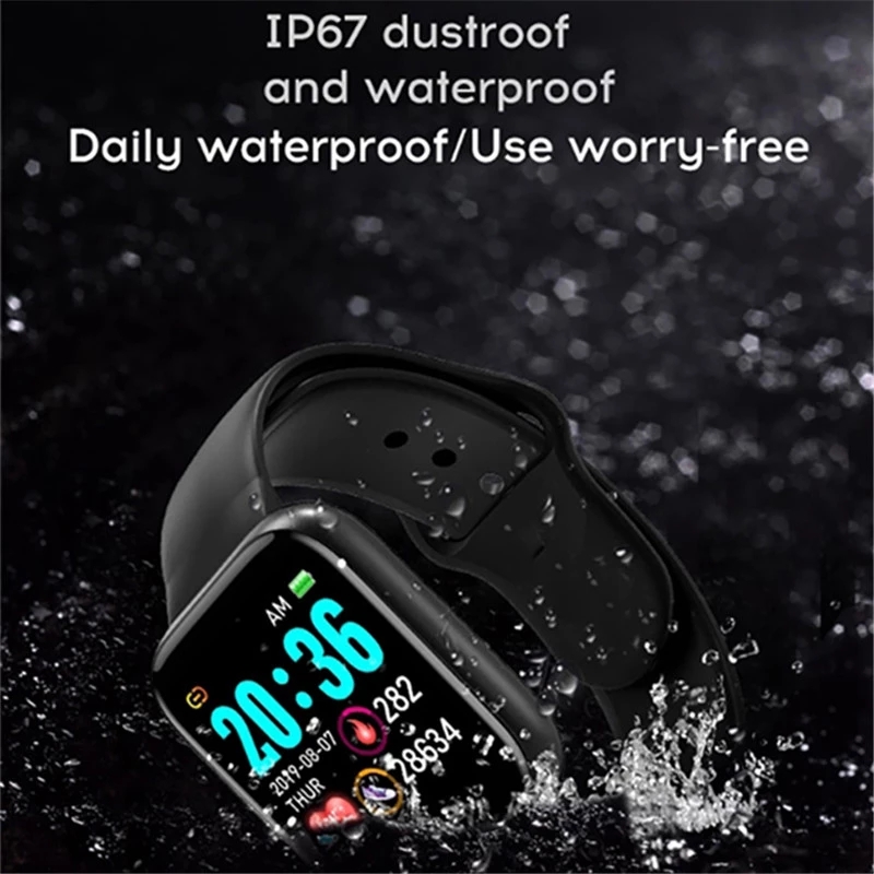 Smart Watch Wristband Blood Pressure Heart Rate Android Pedometer Waterproof Sports Smart Band