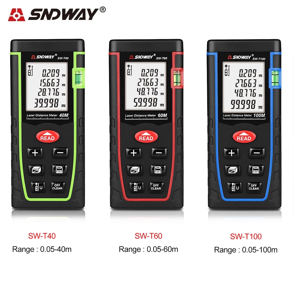 Laser Distance Meter 40-100m Laser Rangefinder Trena Laser Tape Measure ruler Diastimeter Tool
