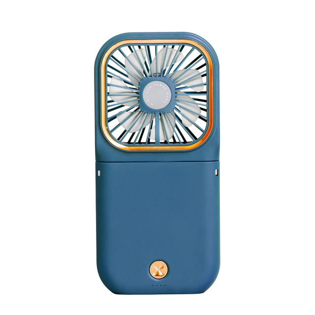 Cooling Fan Foldable Neck Hanging Power Bank Fan USB Mini Handheld Folding Outdoor Small Fan