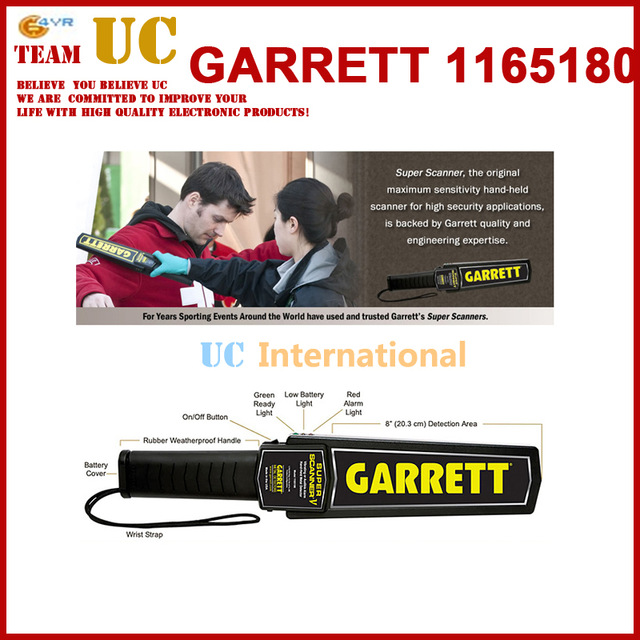GARRETT Super Scanner High Sensitivity HandHeld Gold Metal Detector For Security Detectors