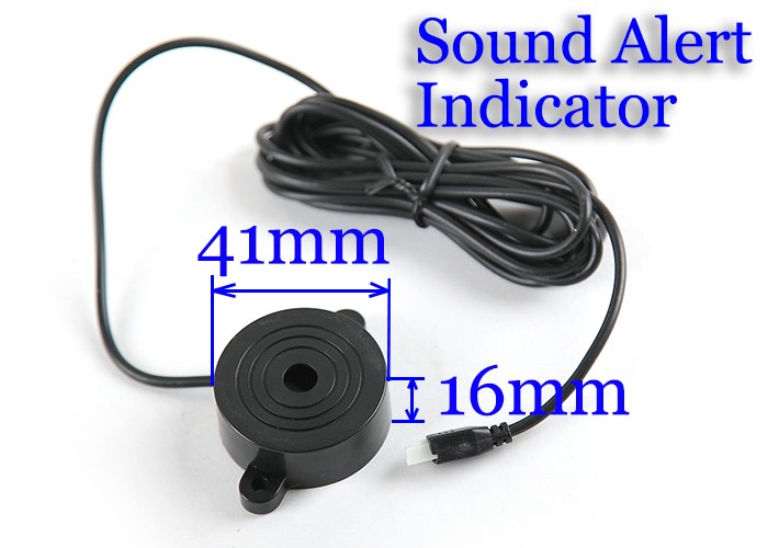 4 Sensors Buzzer 22mm Car Parking Sensor Kit Reverse Backup Radar Sound Alert Indicator Probe System