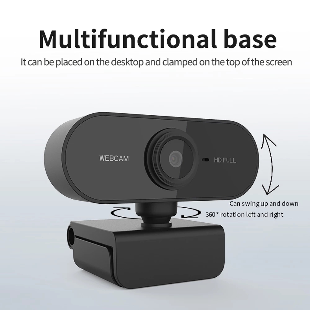 Webcam 1080P Full HD Web Camera With Microphone For PC Computer Mac Laptop Desktop Mini Camera