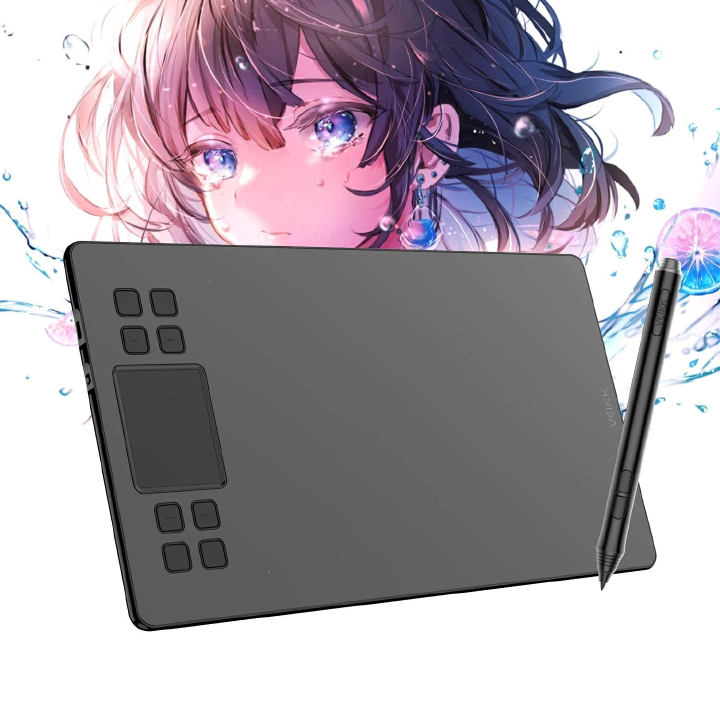 VEIKK A50 10 x6 inch Drawing Tablet Graphics Digital Tablet Tilt Android Windows MAC with 8192 Level Battery-Free Pen