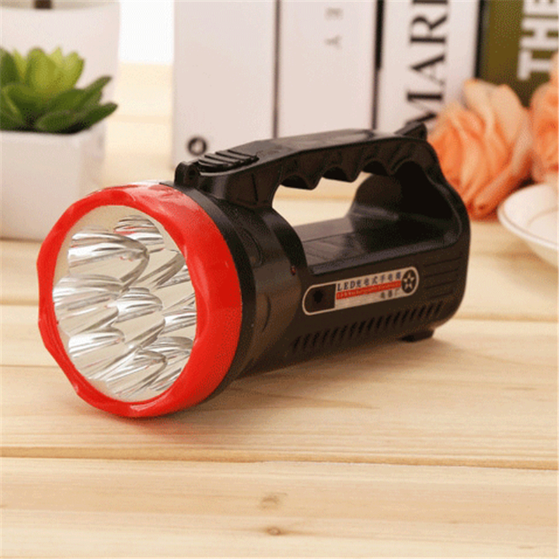 Handheld Flashlight Led Rechargeable Spotlight Portable Outdoor Camping Field Lantern Searchlight