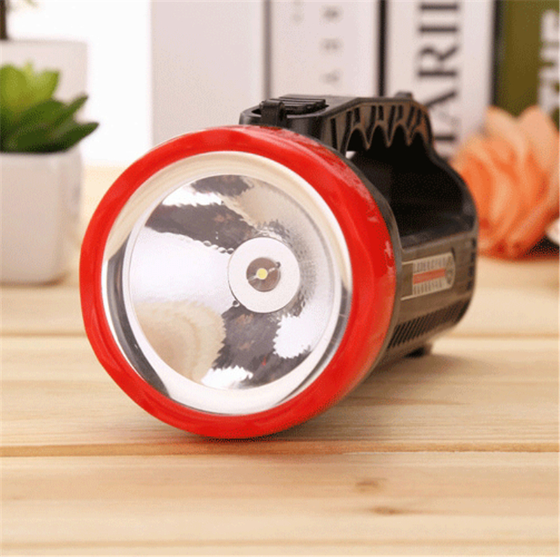 Handheld Flashlight Led Rechargeable Spotlight Portable Outdoor Camping Field Lantern Searchlight