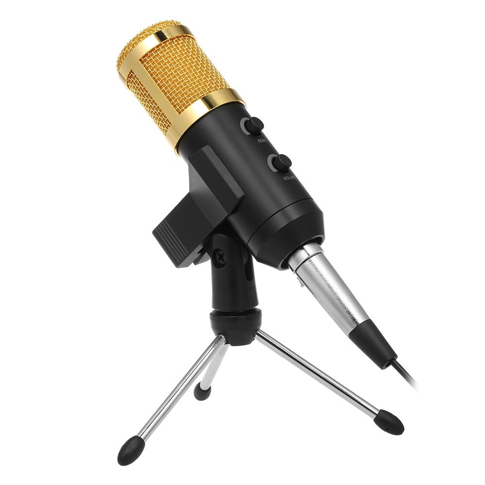 USB Condenser Microphone Plug Play for Home Studio Voice Chat Recording Meeting Computer Microphone