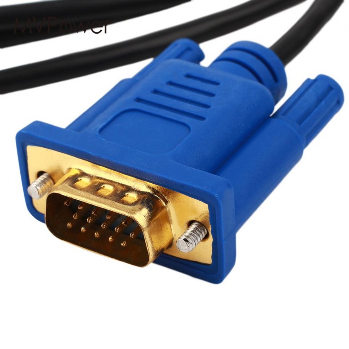6FT Lot Blue VGA Cable for Projectors Displays and More VGA Enabled Devices