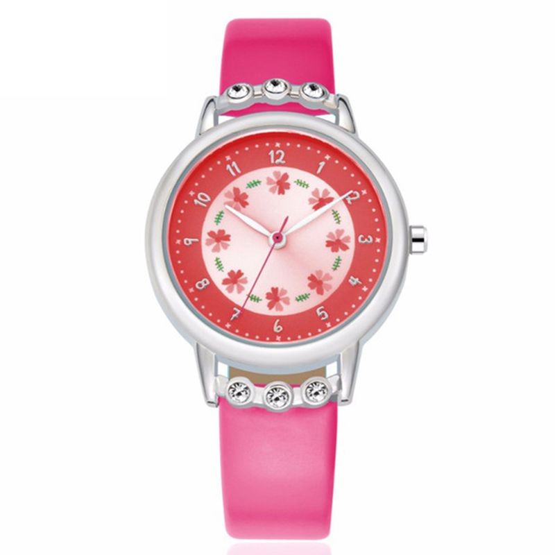 kids watches casual fashion cute flowers students watch life