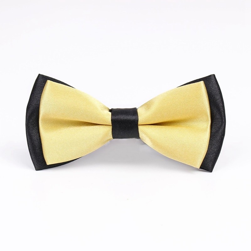 bow tie butterfly bowknot double color solid adult bow ties for