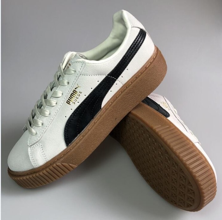 puma velvet platform shoes