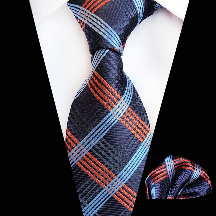 Hot Classic Striped Red Gold JACQUARD WOVEN 100/% Silk Men/'s Tie Necktie