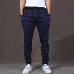 navy blue cargo jogger pants