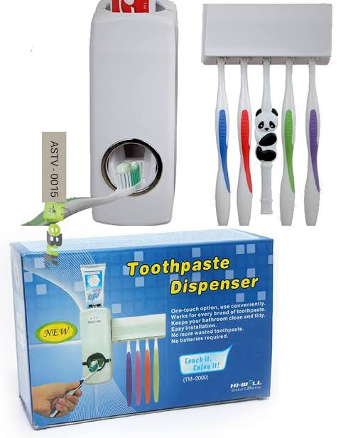 Tooth paste dispenser and Tooth brush holder