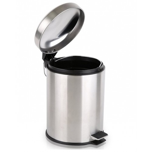 Stainless Steel Step Pedal Dustbin/Paper Waste Bin, 12 litres