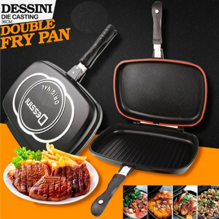 Dessini double grill pan 36 centimtres