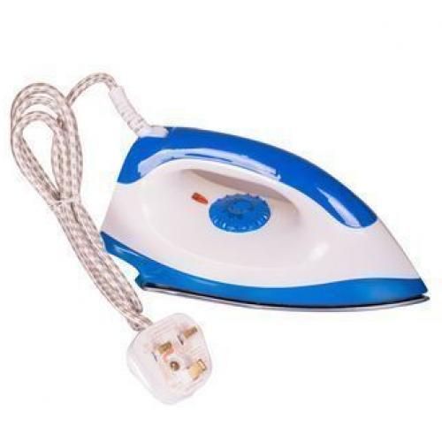 Lyons Dry Iron Box - HD198A - White &amp; Blue- 1000w- Non sttick