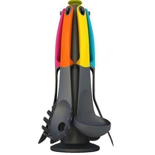 6 Piece - Non-Stick Kitchen Dining Cooking Spoons Set - Multicolour- Non-melting.