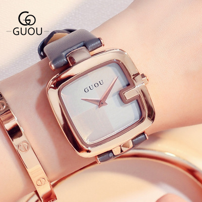 High quality Ladies Watches For Women Watch Women Top Brand Luxury  Leather Square Clock relogio feminino saat