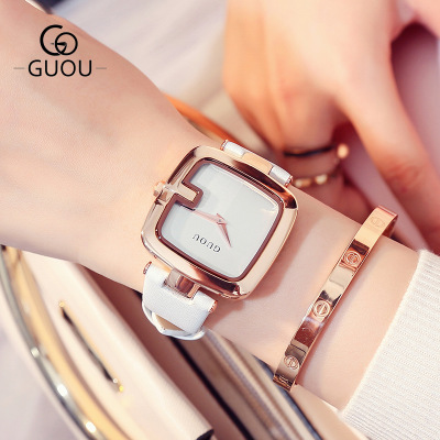 High quality Ladies Watches For Women Watch Women Top Brand Luxury  Leather Square Clock relogio feminino saat