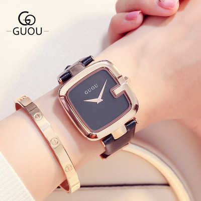 High quality Ladies Watches For Women Watch Women Top Brand Luxury  Leather Square Clock relogio feminino saat