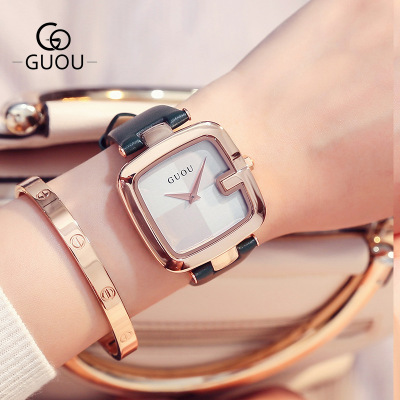High quality Ladies Watches For Women Watch Women Top Brand Luxury  Leather Square Clock relogio feminino saat