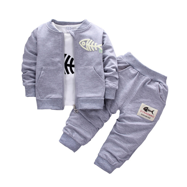 High quality Baby Children Clothing Sets Boys Cotton Coat Suits Autumn Children Tracksuits