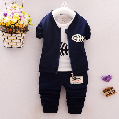 High quality Baby Children Clothing Sets Boys Cotton Coat Suits Autumn Children Tracksuits