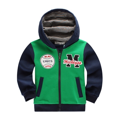 High quality Babyinstar Spring Children's Coat Patchwork Casual Hoodies Boys Sport Sweatshirts Kids Jacket Coat