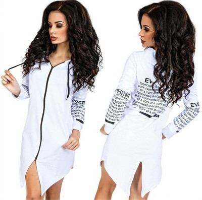 High quality Autumn Jackets Women Long-Sleeved Hooded Hoodies Casual Letter Harajuku Coat
