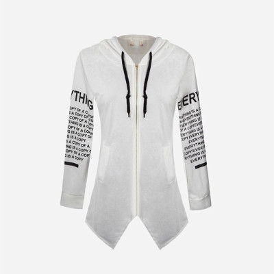 High quality Autumn Jackets Women Long-Sleeved Hooded Hoodies Casual Letter Harajuku Coat