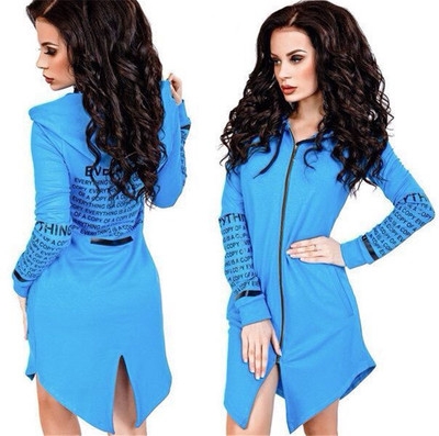 High quality Autumn Jackets Women Long-Sleeved Hooded Hoodies Casual Letter Harajuku Coat