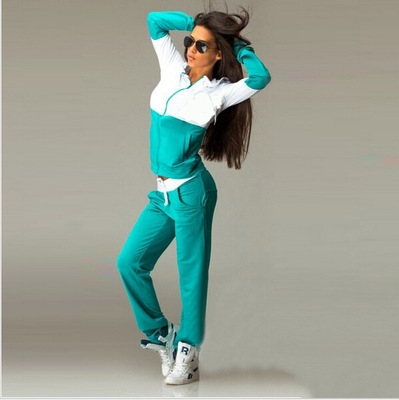 Patchwork Zipper Top And Pants Plus size Tracksuit Women Hoodies Sweatshirts Casual Warm Sweat Suit